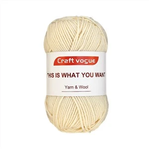 4-draads beige 100% acryl garen